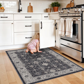 HY HAO YUN LAI easy-clean rug dries quickly after washing.