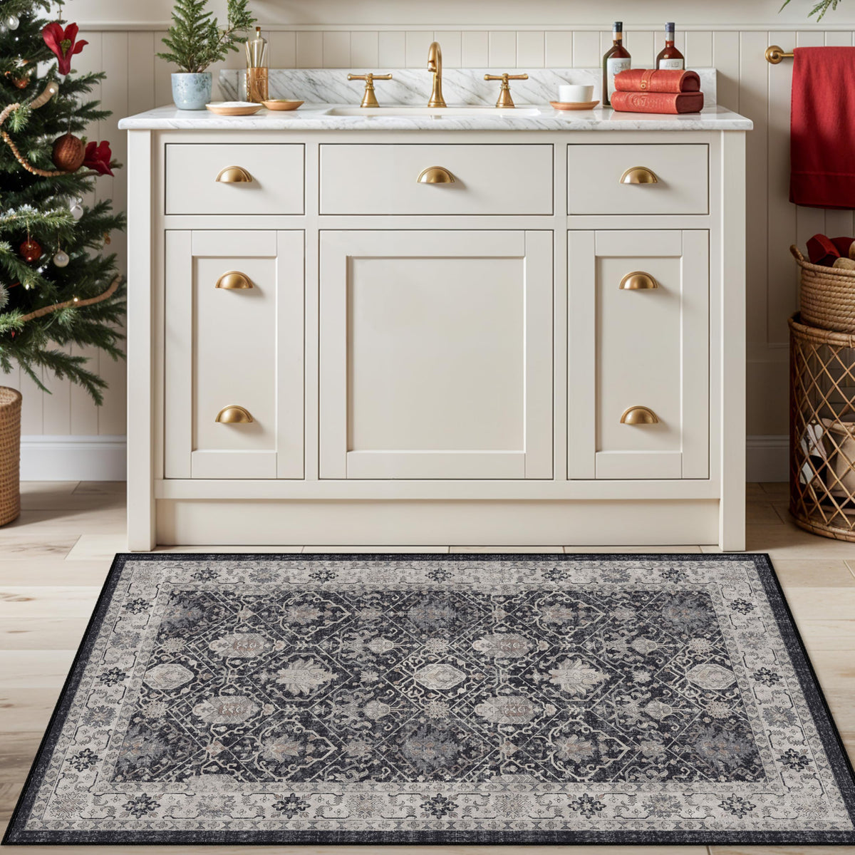 HY HAO YUN LAI kitchen-use rug protecting floors from spills while looking stylish.