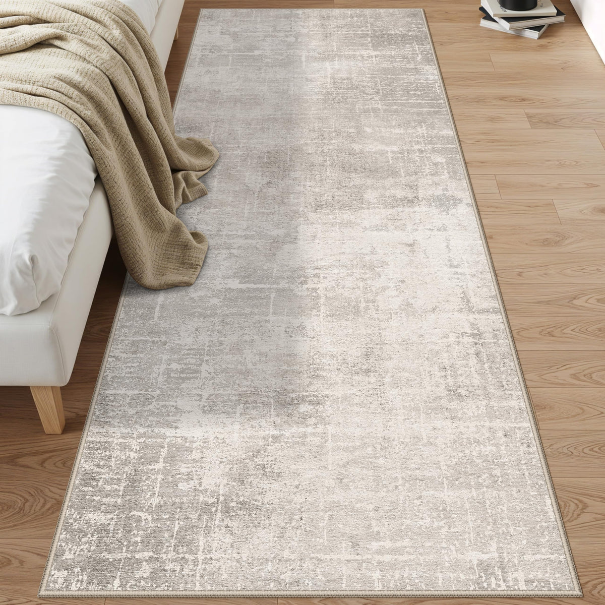 HY HAO YUN LAI washable rug emphasizes easy cleaning and stain resistance.
