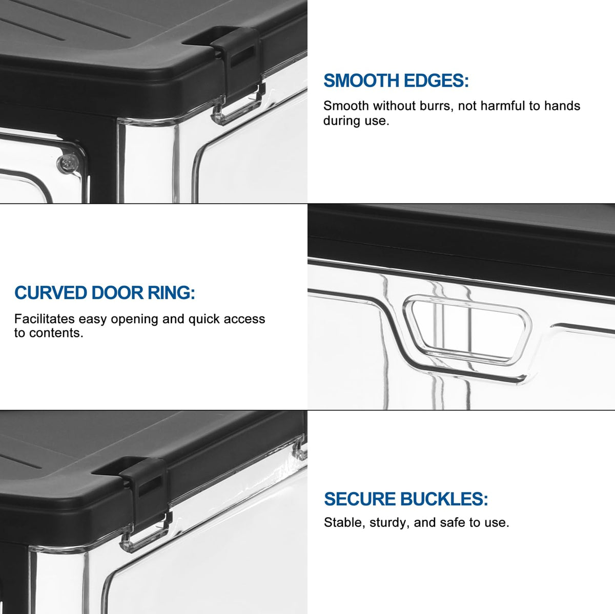 HYBRIDEAS top lid enables fast top-down storage with a tidy surface.