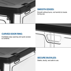 HYBRIDEAS top lid enables fast top-down storage with a tidy surface.