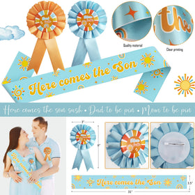 HYCSANBAO Mom to Be pin highlights the mom to be moment in photos