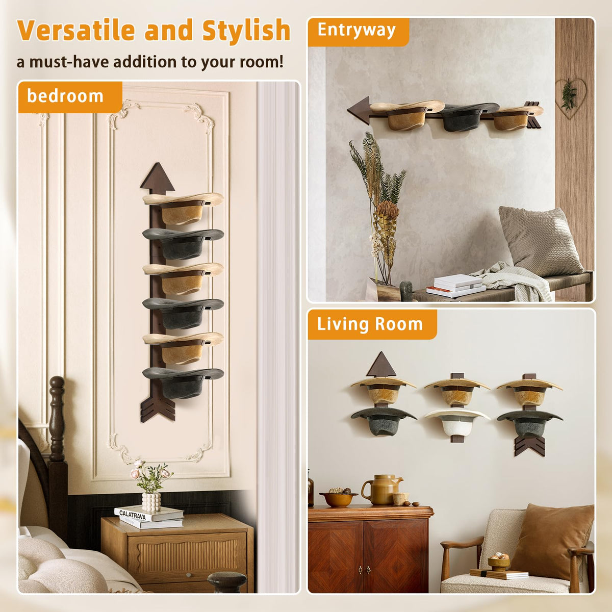 HYDERMUS hat rack makes a thoughtful gift for western fans