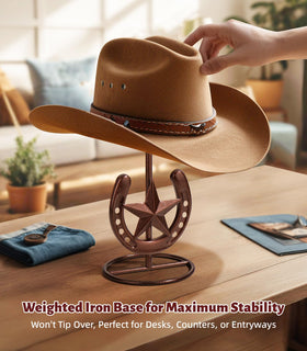 Hydermus Hat Rack for Fedora keeps daily hats within easy reach