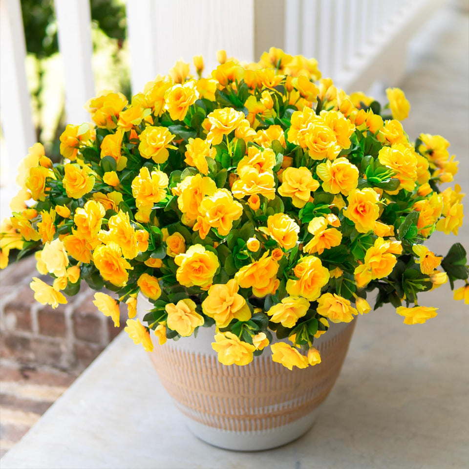 HyeFlora artificial camellia outdoor decor with UV resistance for lasting porch color