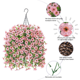 HyeFlora daisy flowers closeup highlights pink blossoms and realistic texture