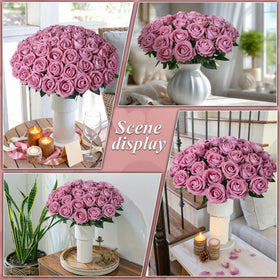 HyeFlora dusty roses wedding bouquet idea adds year-round romance.