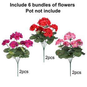 HyeFlora geraniums used in wedding arch decor for lasting beauty.