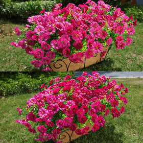 HyeFlora green eucalyptus leaves paired with blooms for a realistic outdoor display.