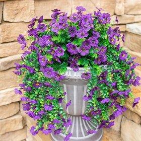 HyeFlora silk fabric flowers; durable outdoor decoration for garden gates and entryways.