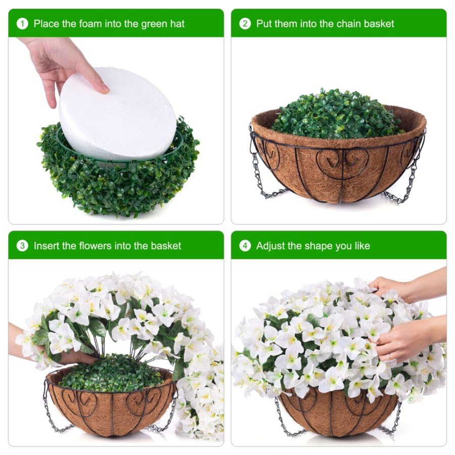 HyeFlora 19.7 x 19.7 inch basket suits patio spaces