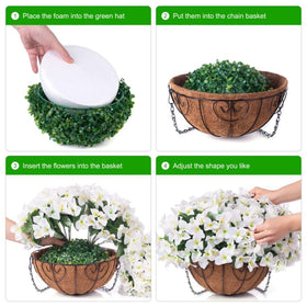 HyeFlora 19.7 x 19.7 inch basket suits patio spaces