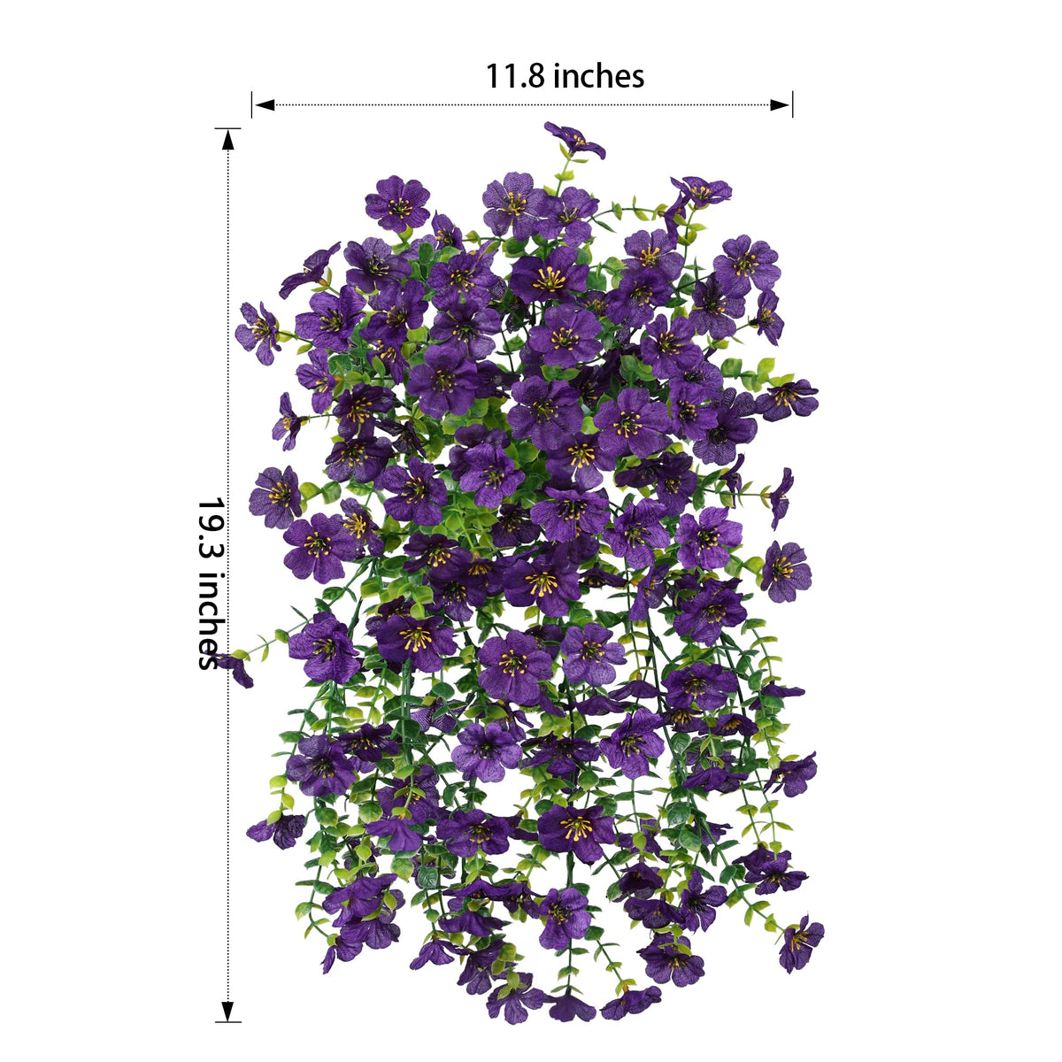 HyeFlora UV-resistant faux flowers; vivid purple daisies for balcony décor all year.