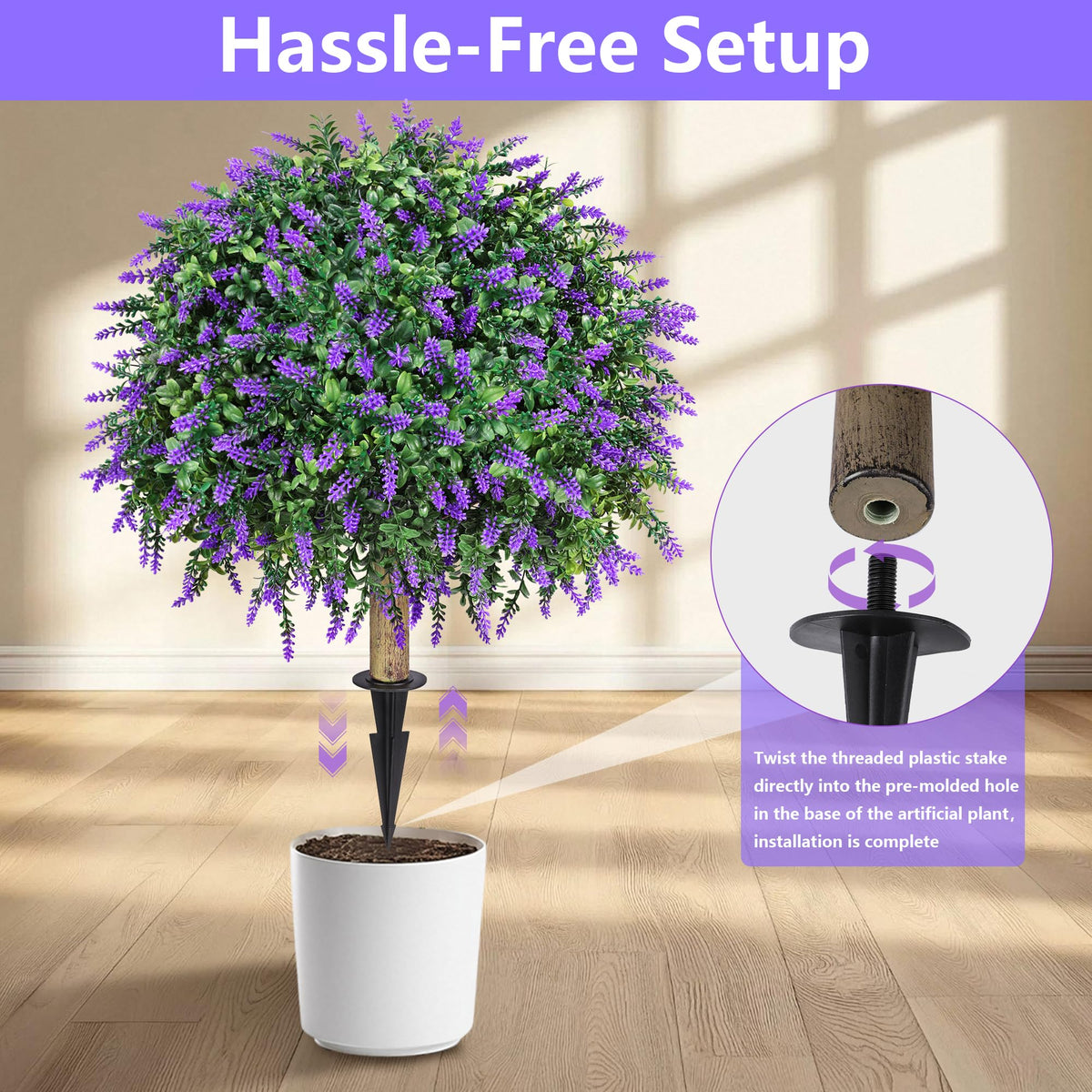 HyeFlora durable UV-resistant topiary withstands sun and rain