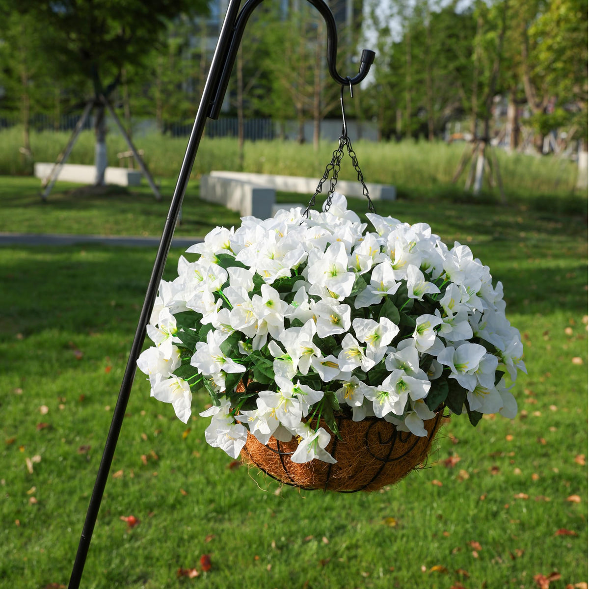 HyeFlora UV-resistant artificial flowers stay bright with minimal maintenance
