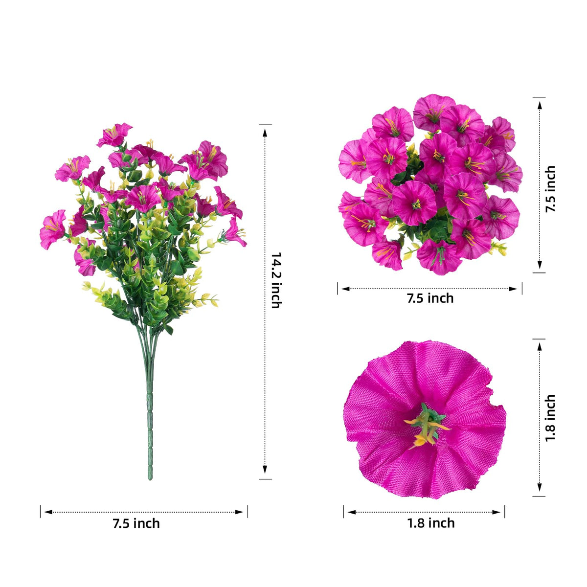 HyeFlora all-weather, waterproof blooms resisting sun and rain.