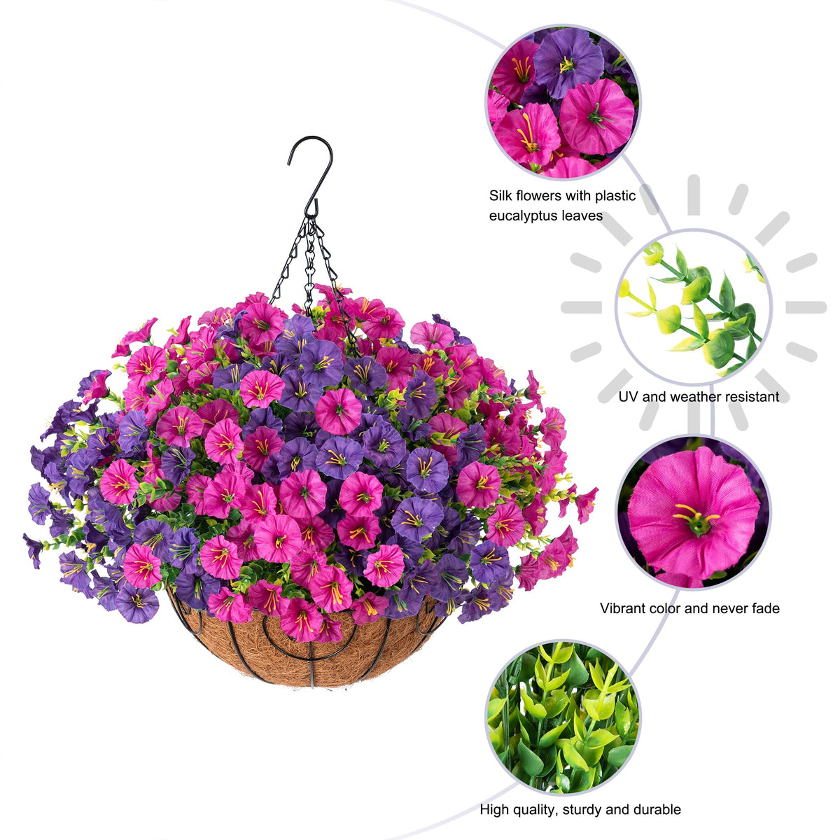 HyeFlora all-season outdoor decoration suitable for year-round display.