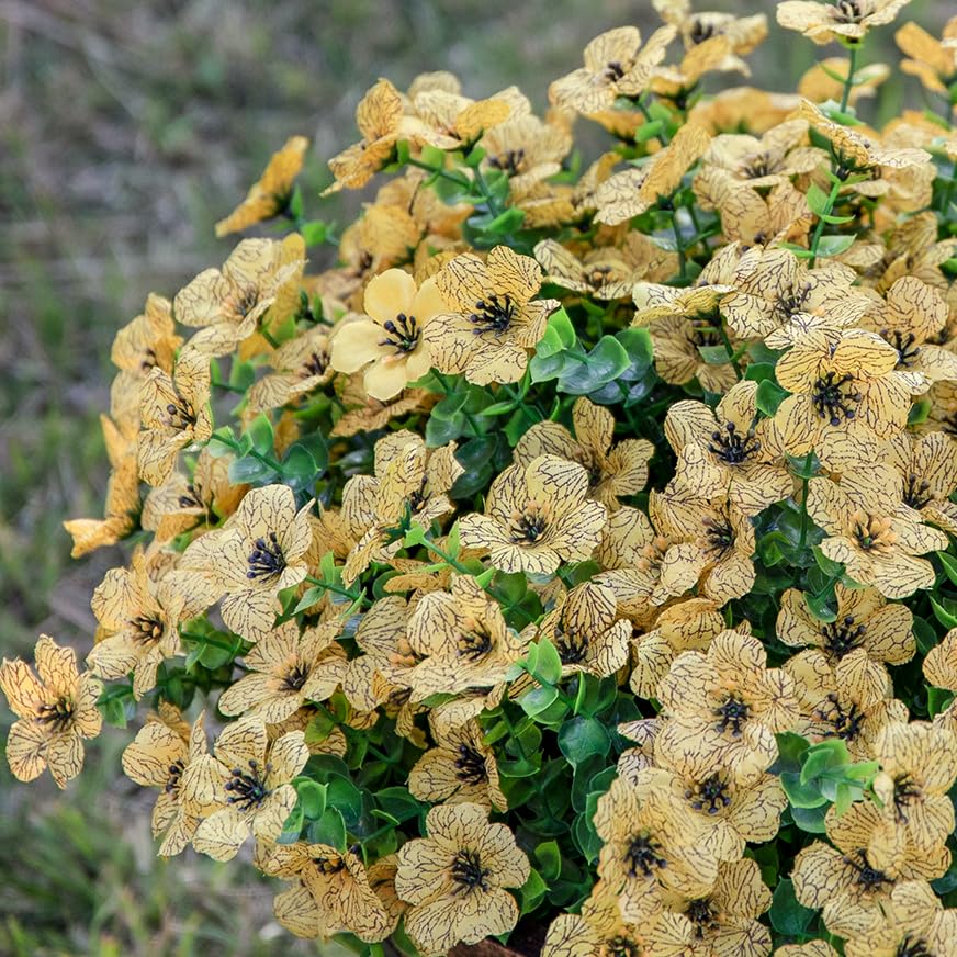 HyeFlora vibrant yellow tones elevate home décor with natural-looking faux blossoms.