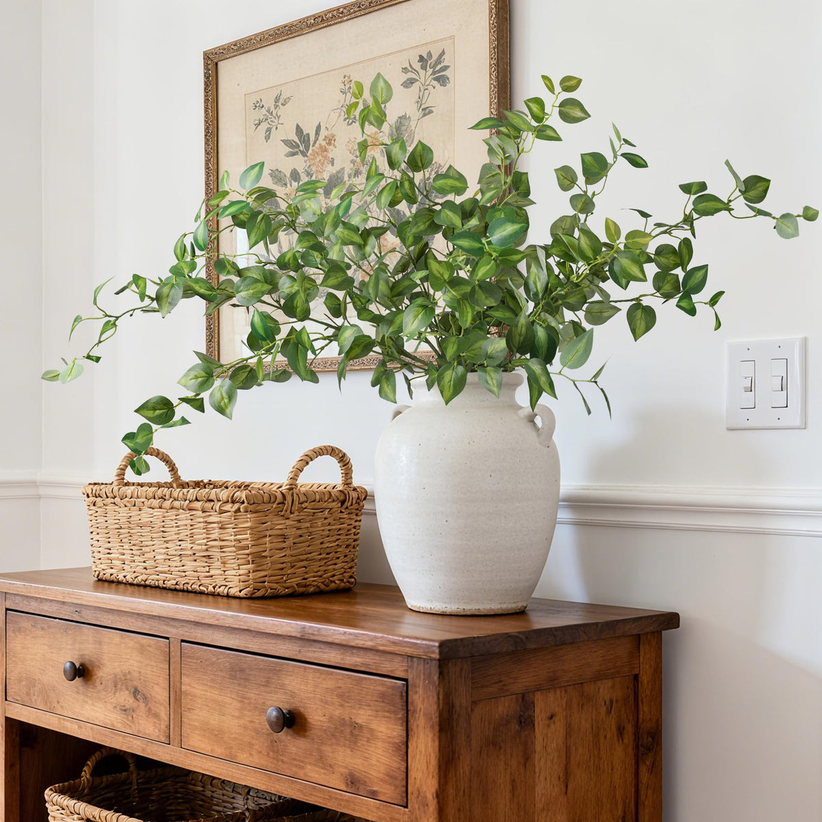 HyeFlora eucalyptus wedding setup adds timeless green accents without wilting.