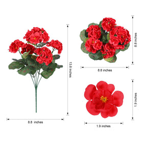 UV resistant and waterproof HyeFlora geraniums maintain color outdoors