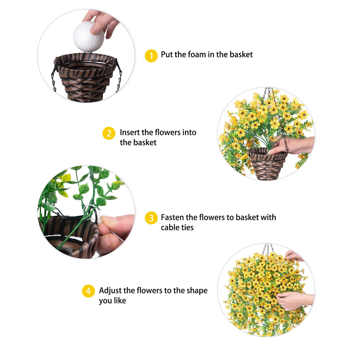 HyeFlora assembly-friendly basket delivers lush blooms with minimal fuss