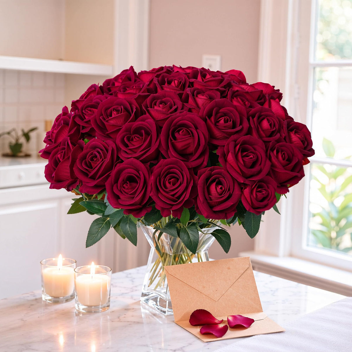 HyeFlora elegant table arrangements with bendable stems for easy shaping