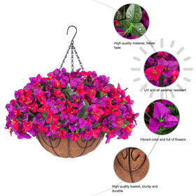 HyeFlora bougainvillea basket installed for instant patio charm