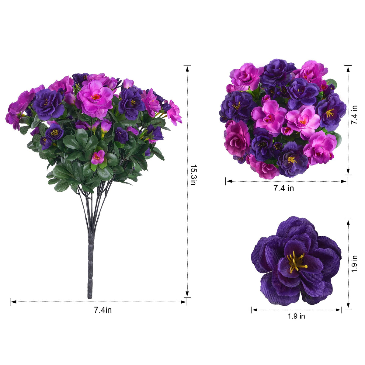 HyeFlora camellia uv-resistant silk flowers endure sun with lasting color.