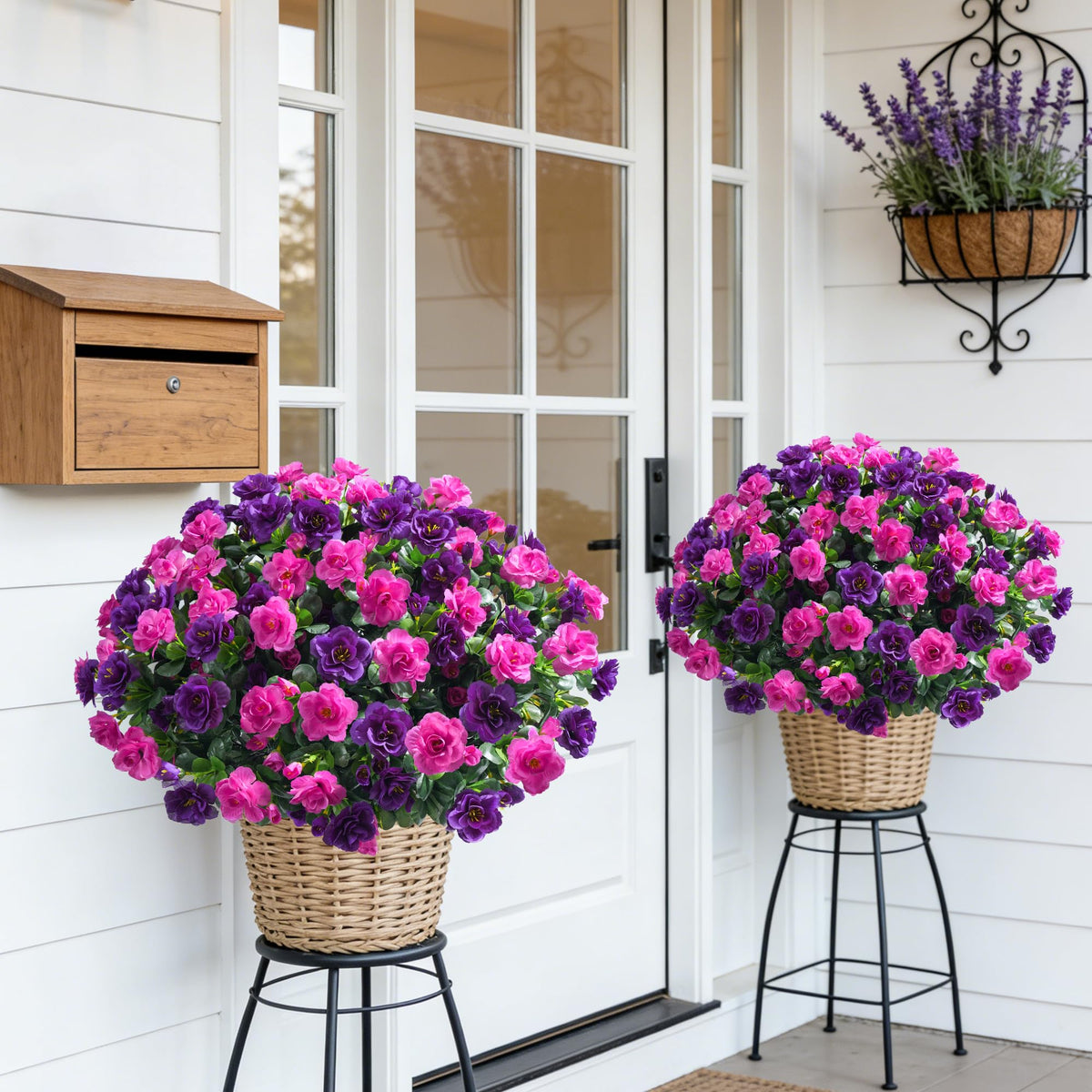 HyeFlora camellia all-weather outdoor flowers stay vibrant through seasons.