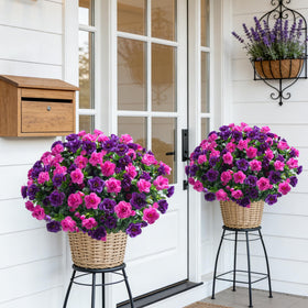 HyeFlora camellia all-weather outdoor flowers stay vibrant through seasons.