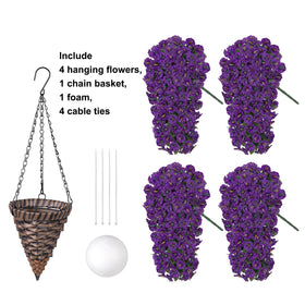 HyeFlora cone-shaped rattan basket elevates outdoor decor