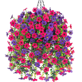 HyeFlora daisy basket close-up for maintenance-free, year-round color