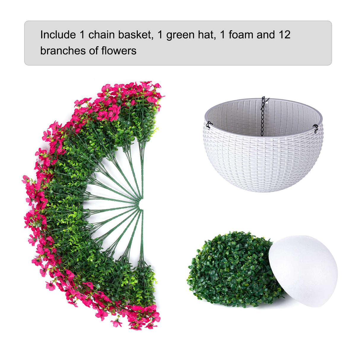 HyeFlora daisy basket in sunlight demonstrates UV-resistant appeal