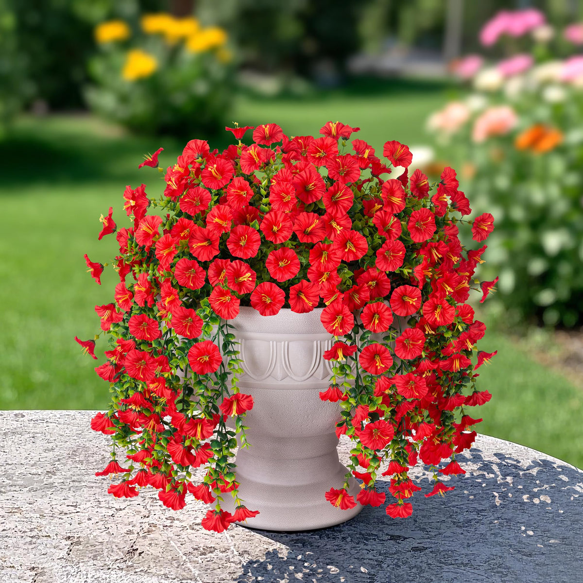 HyeFlora durable stems with plastic and iron wire for shaping.