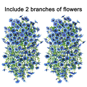 HyeFlora eucalyptus leaves with blue blooms for natural styling.