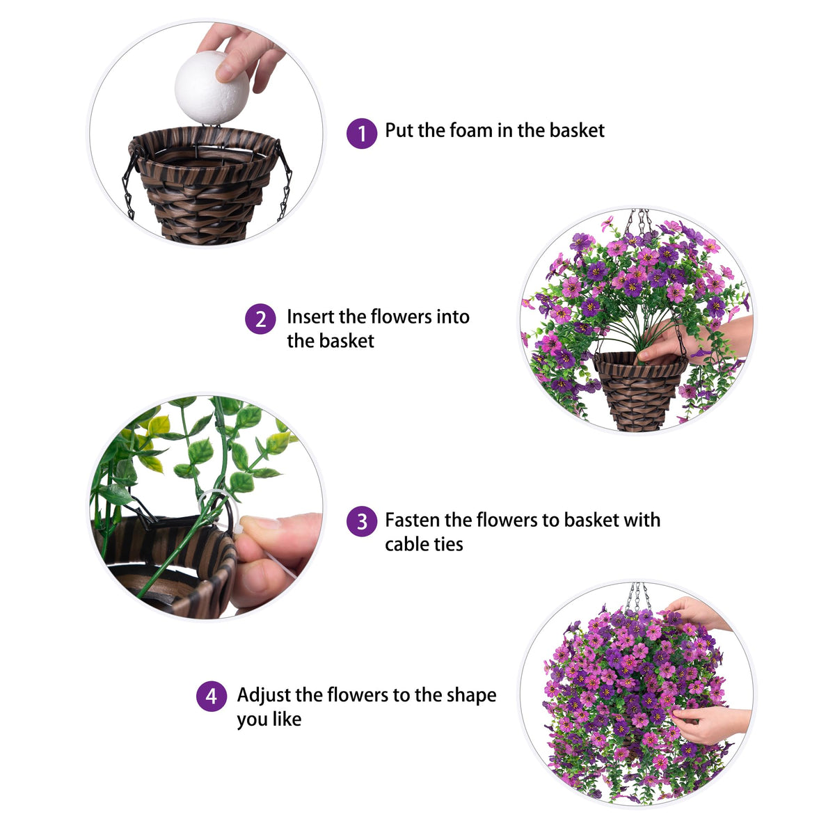 HyeFlora quick five-minute assembly for instant natural flair.