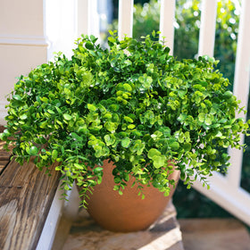 HyeFlora faux eucalyptus leaves 14in for easy outdoor styling
