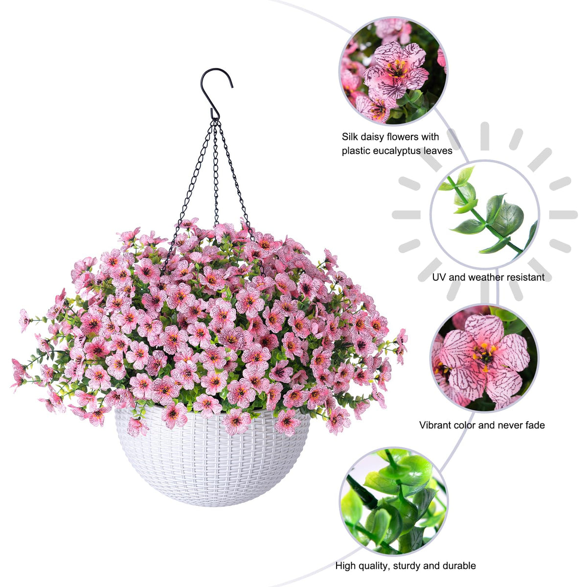 HyeFlora full basket display bringing seasonal charm with minimal upkeep
