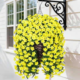HyeFlora hanging orchid basket ready for outdoor display and easy assembly.