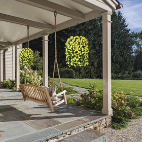 HyeFlora maintenance-free greenery adds year-round color to exteriors.
