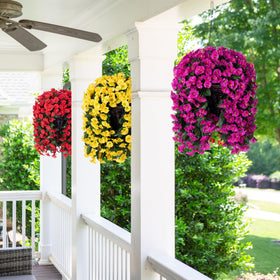 HyeFlora maintenance free planter décor for porches patios balconies and gardens