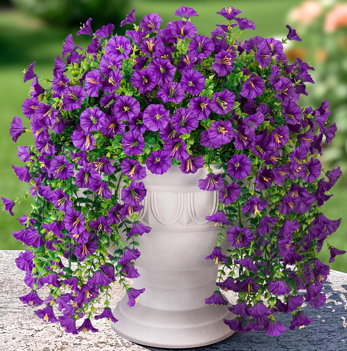 HyeFlora morning glory trailing vine for outdoor decor, UV resistant.