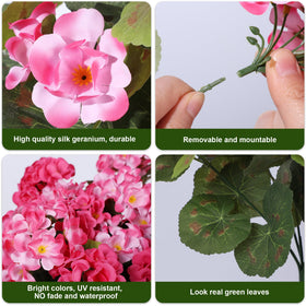 Sturdy metal and plastic stems ensure outdoor stability.