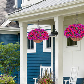 HyeFlora outdoor porch decor featuring UV-resistant faux blossoms