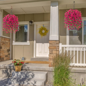 HyeFlora outdoor decor on patio showing year-round color.