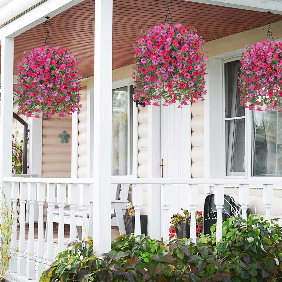 HyeFlora versatile hanging flowers perfect for patios, windows, and doors.