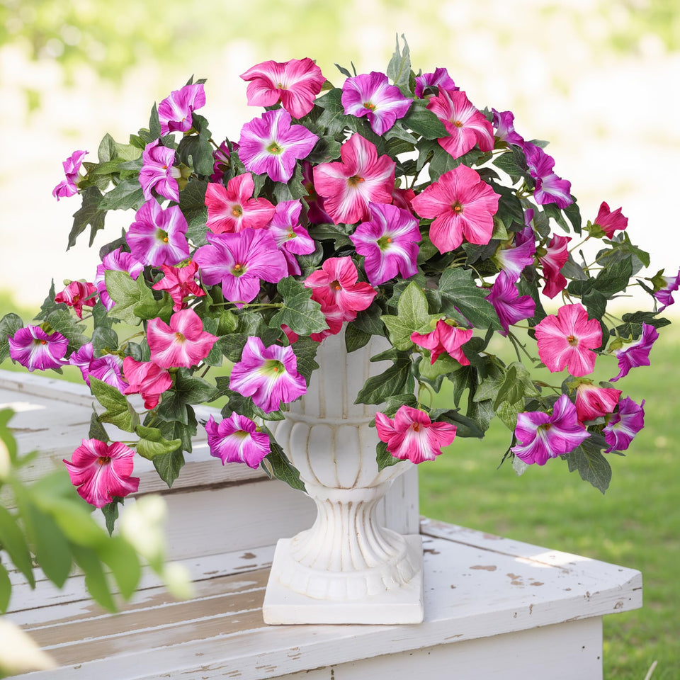 HyeFlora outdoor petunias 4-pack bundle adds year-round color to planters.