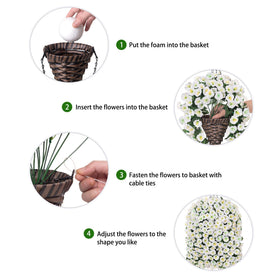 Versatile decor for porch balcony garden yard or indoor spaces.