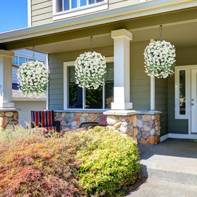 HyeFlora porch balcony yard decor, enhances entryways with natural look.