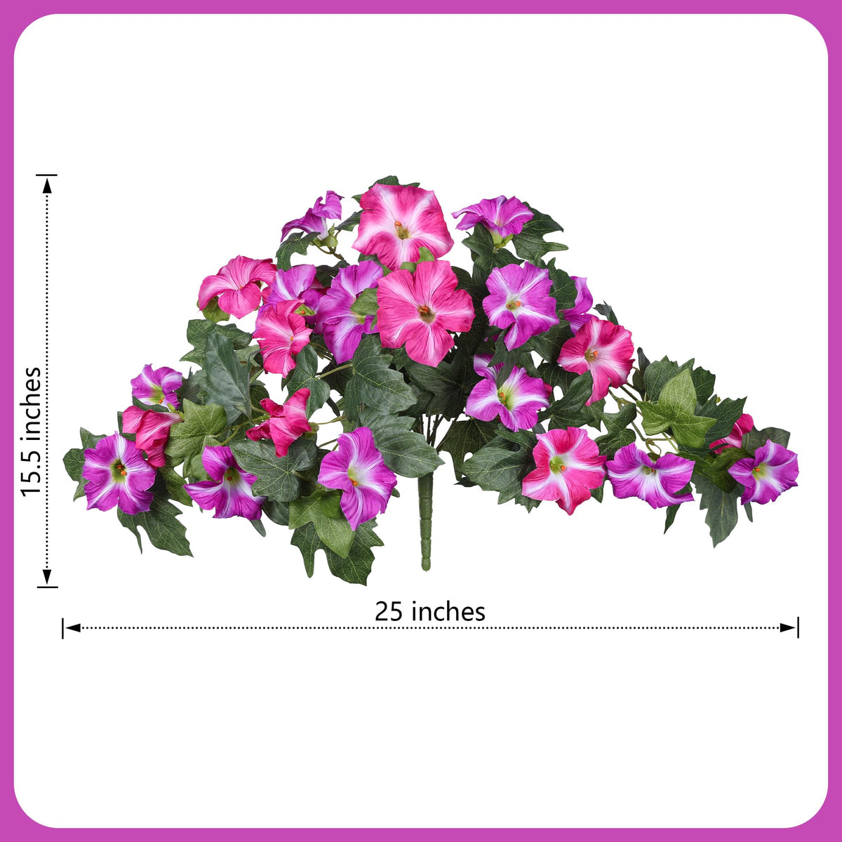 HyeFlora porch decor petunias illuminate front doors and patios.